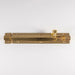 Straight Barrel Surface Mounted Door Bolt Lock 200 x 38mm Polished Brass Loops