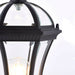 4 PACK Outdoor Post Lantern Light Textured Black Vintage Garden Wall Lamp LED Loops
