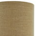12" Round Drum Lamp Shade Brown Heavy Weave Fabric Modern Simple Light Cover Loops
