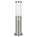 IP44 Outdoor Bollard Light & PIR Sensor Stainless Steel 12W E27 450mm Lamp Post Loops