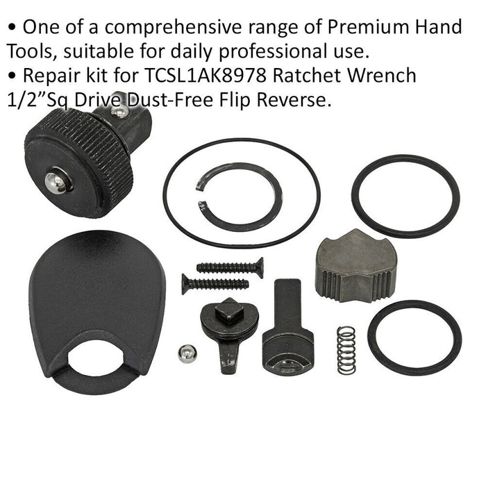 1/2" Sq Drive Repair Kit for ys02027 Dust-Free Ratchet Wrench Loops