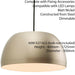 Hanging Ceiling Pendant Light MATT NICKEL Round Metal Lamp Shade Bulb Holder Loops
