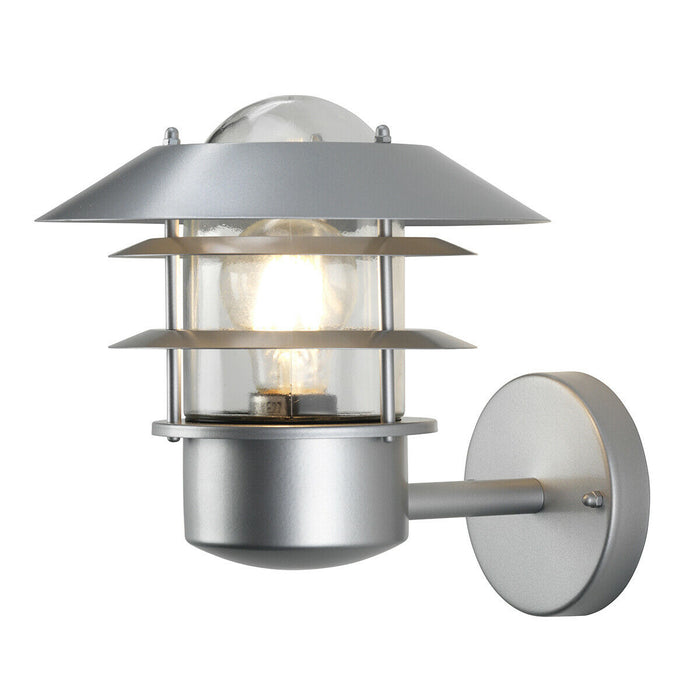 Outdoor IP44 Wall Light Sconce 304 SS Silver LED E27 60W Bulb External d01140 Loops