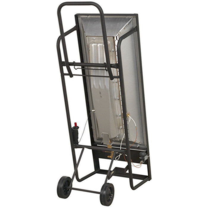 Industrial Propane Heater - 35000 Btu/Hr Space Warmer - Heavy Duty Frame Loops