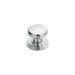 Smooth Ringed Cupboard Door Knob 35mm Dia Polished Chrome Cabinet Handle Loops