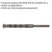 32 x 370mm SDS Max Drill Bit - Fully Hardened & Ground - Masonry Drilling Loops