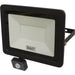 Extra Slim Floodlight with PIR Sensor - 100W SMD LED - IP65 Rated - 8500 Lumens Loops