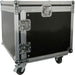 19" 10U Equipment Rack With Wheels Patch Panel Mount Case PA DJ Mixer Amp Audio Loops