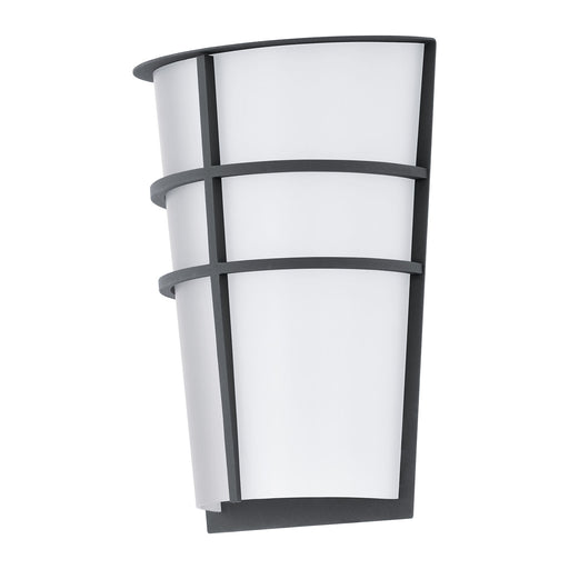 IP44 Outdoor Wall Light Anthracite Modern Diffused Lantern 2.5W Built in LED Loops