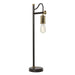 Table Lamp Black & Highly Polished Brass Finish LED E27 60W Bulb d00472 Loops