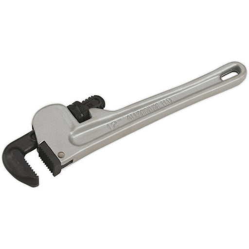 300mm Aluminium Alloy Pipe Wrench - European Pattern - 9-45mm Carbon Steel Jaws Loops