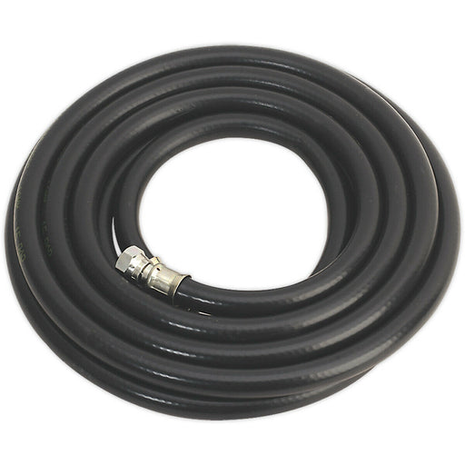 Heavy Duty Air Hose with 1/4 Inch BSP Unions - 5 Metre Length - 10mm Bore Loops