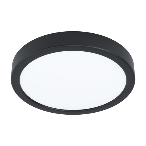 Wall / Ceiling Light Black 210mm Round Surface Mounted 16.5W LED 4000K Loops