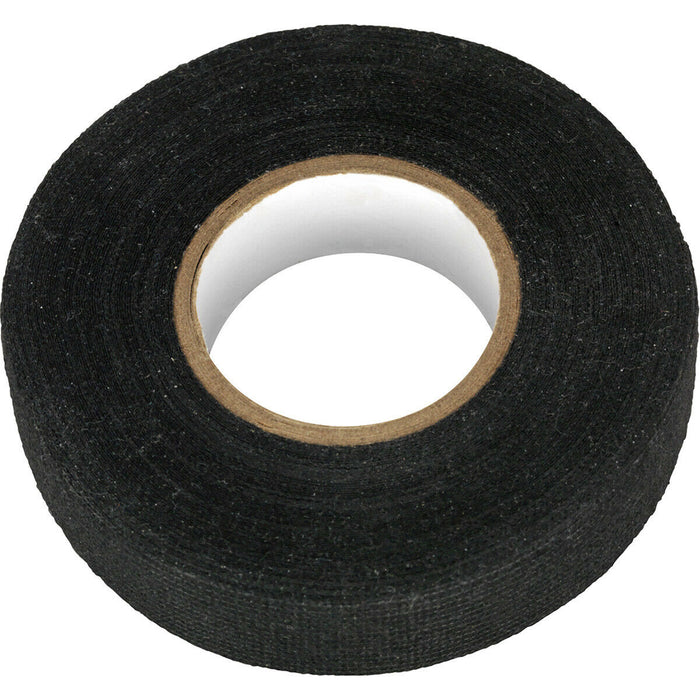 19mm x 15m Black Fleece Tape - Adhesive Auto Electric Cable Wire Management Roll Loops