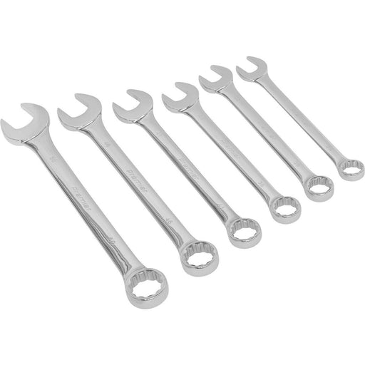 6pc EXTRA LARGE Combination Spanner Set - 34mm to 50mm 12 Point Nut Ring Wrench Loops