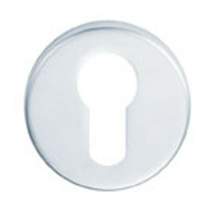 52mm Euro Profile Round Escutcheon Concealed Fix Satin Stainless Steel Loops