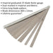 25 Blade Feeler Gauge - Extra-Long 300 x 13mm Blades - Imperial & Metric Loops