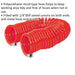 PU Coiled Air Hose with 1/4 Inch BSP Unions - 10 Metre Length - 6mm Bore Loops