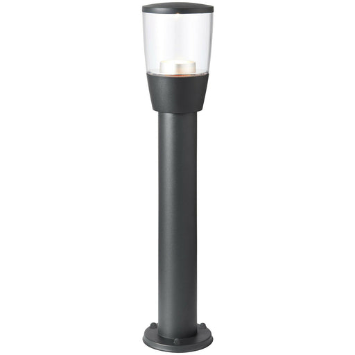 Outdoor Post Bollard Light Anthracite 0.5m LED Garden Driveway Foot Path Lamp Loops