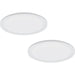 2 PACK 300mm Modern Ceiling Light White Slim Round Low Profile 17W LED 4000K Loops