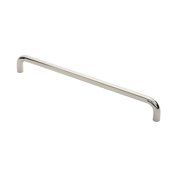 Round D Bar Pull Handle 469 x 19mm 450mm Fixing Centres Bright Steel Loops