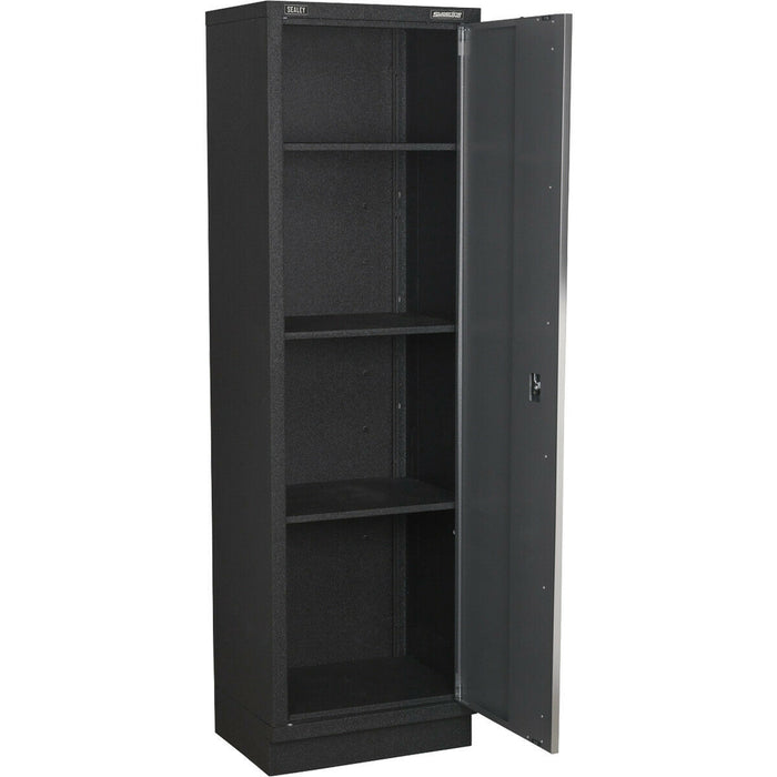 600mm Full Height Modular Floor Cabinet - Single Door - Four Adjustable Shelves Loops