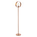Floor Lamp Light - Brushed Copper Plate - 40W E27 - Complete Standing Lamp Loops