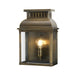 Outdoor IP44 Wall Light Aged Brass LED E27 100W d02568 Loops