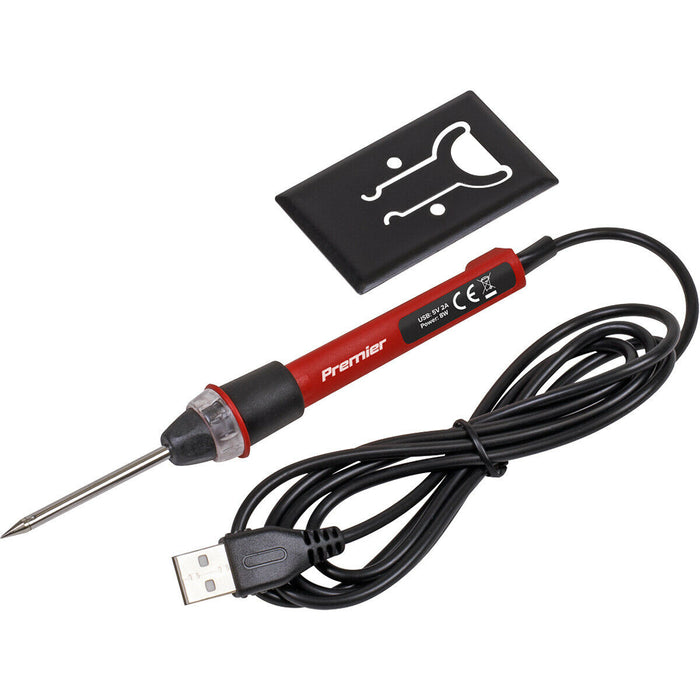 8W USB Soldering Iron - 400°C in 15 Seconds - Portable Laptop PC Board - Compact Loops