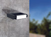 2 PACK IP44 Outdoor Wall Light Black Cast Aluminium 4.8W LED Porch Lamp Loops