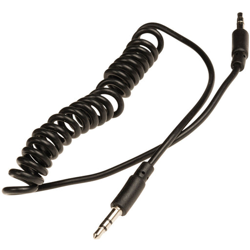 1m 3.5mm Stereo Plug to AUX Male Cable Lead Coiled Curly Spiral Cord iPod Car Loops