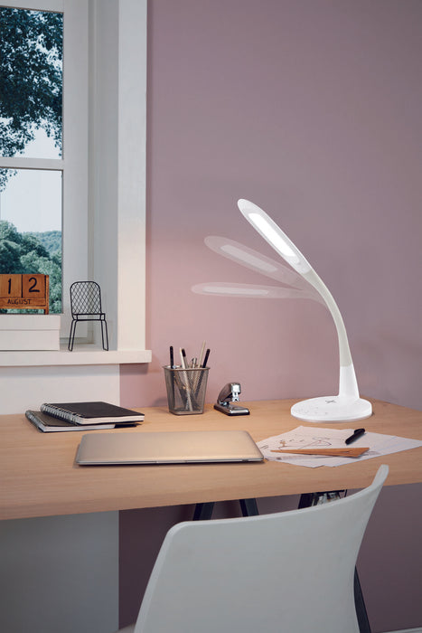 Table Desk Lamp Colour White Touch On/Off Dimming Bulb LED 3.7W Included Loops