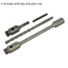 310mm SDS Plus Adaptor Kit - Includes Drift Key and Pilot Rod - Hole Saw Set Loops