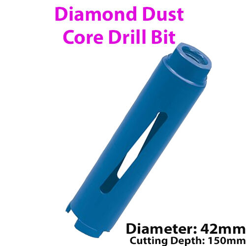 42mm x 150mm Diamond Core Drill Bit Hole Cutter For Brick Wall / Concrete Block Loops