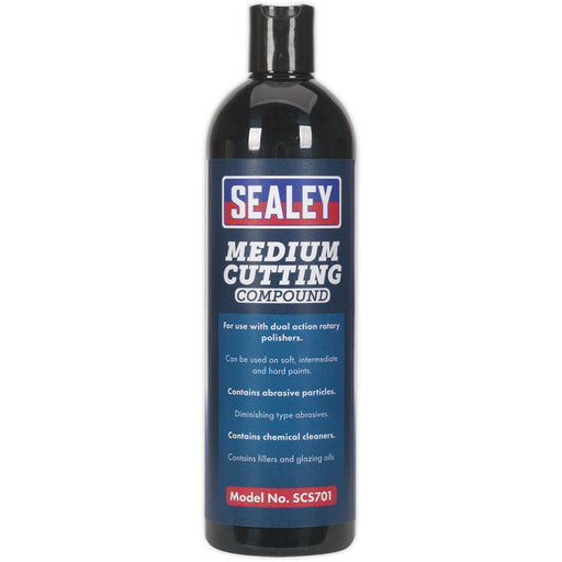 500ml Medium Cutting Compound - Suitable for Dual Action & Rotary Polishers Loops