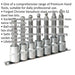 7 PACK 100mm Ball-End Hex Socket Bit Set - 1/2" Square Drive - 5mm to 12mm Allen Loops
