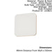Wall Light Smooth White Plaster 8W LED Bulb Included Living Room Loops