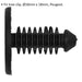 20 PACK Black Fir Tree Clips - 18mm x 18mm - Suitable For Peugeot Vehicles Loops