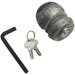 50mm Tow Ball Lock - Universal Fitting - Prevents Towing - With Keys & Hex Key Loops