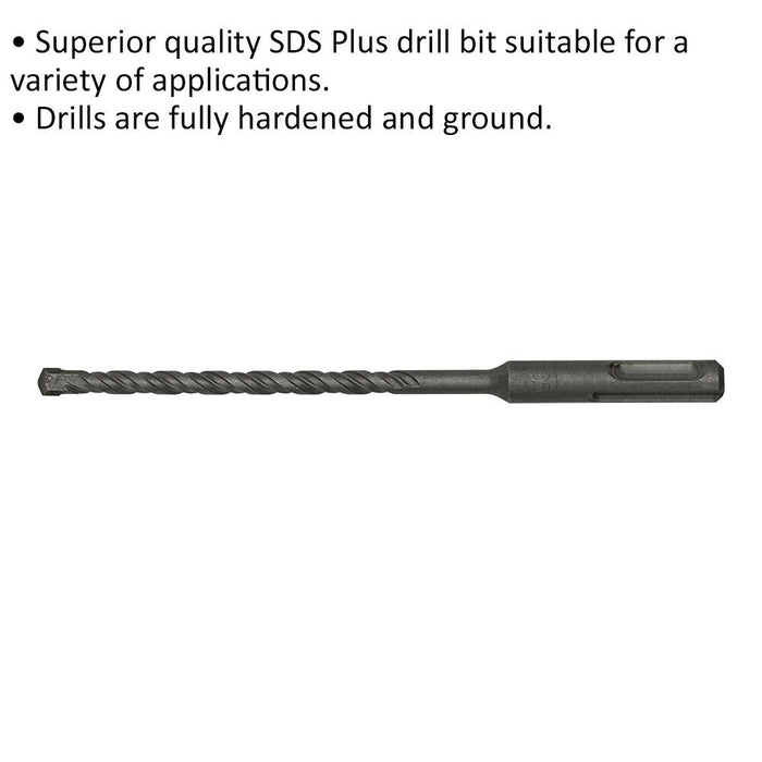 6.5 x 160mm SDS Plus Drill Bit - Fully Hardened & Ground - Smooth Drilling Loops