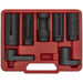 7 Piece Oxygen Sensor Socket Set - 3/8" & 1/2" Sq Drive - Windows & Slot Sockets Loops