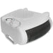 2000W Fan Heater - 2 Heat Settings - Thermostat Control - Composite Case Loops