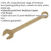 27mm Non-Sparking Combination Spanner - Open-End & 12-Point WallDrive Ring Loops