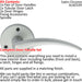 Door Handle & Latch Pack Satin Chrome Slimline Bar Lever Screwless Round Rose Loops