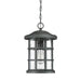 Outdoor IP44 1 Bulb Chain Lantern Earth Black LED E27 60W Loops