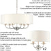 6 Bulb Ceiling Pendant Lamp & 2x Matching Twin Wall Light Modern Bright Nickel Loops