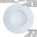 IP65 Recessed Outdoor Wall Light White Cast Aluminium 1 x 5W GU10 Bulb Loops