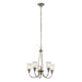 5 Bulb Chandelier Hanging Pendant LIght Classic Pewter LED E27 60W Bulb Loops