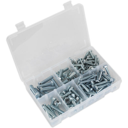 144 Pc Setscrew Assortment - 1/4" to 3/8" UNF Thread - Partitioned Storage Box Loops