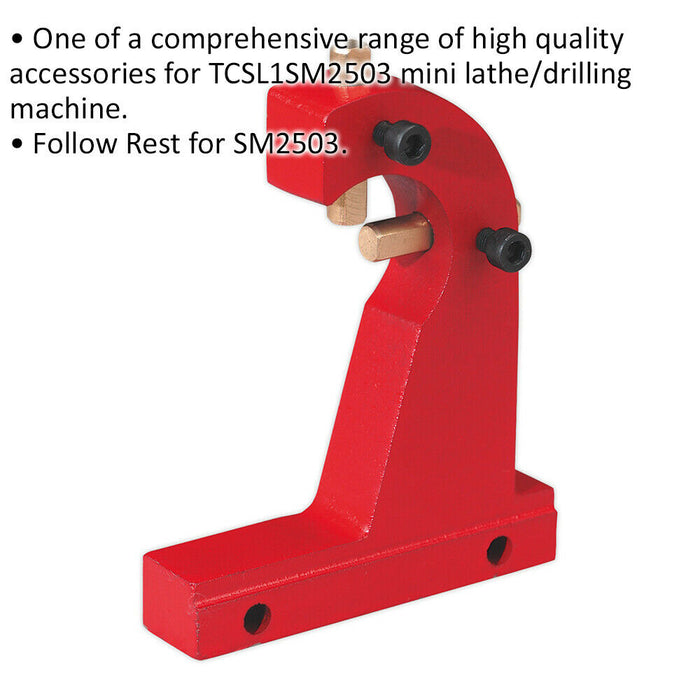 Moving Steady Follow Rest - Suitable for ys08817 Lathe & Drilling Machine Loops